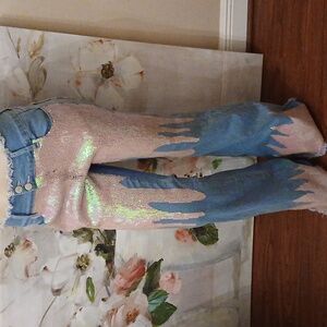 Sugar Thrillz For Sure Sequin Denim